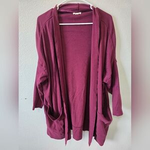 Pact Airplane Organic Cotton Open Front Cardigan XL/XXL